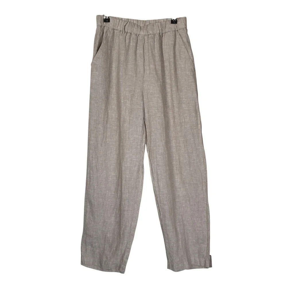 Quince Womens 100% European Linen Pants Size XS Flax Pull On